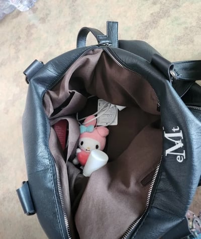 Mucent ღ Prime wrinkle leather tote bag (男女通用)10