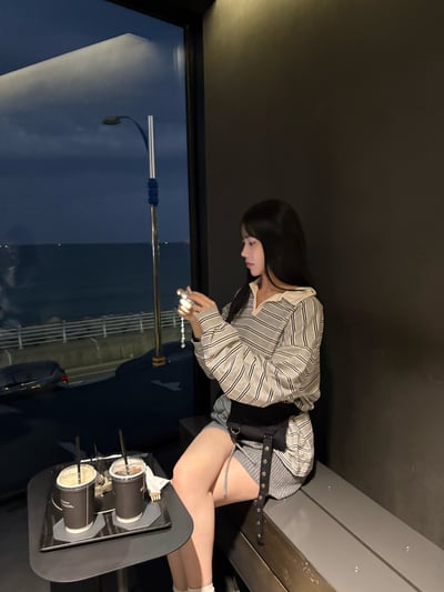 80年代復古歐美條紋上衣10