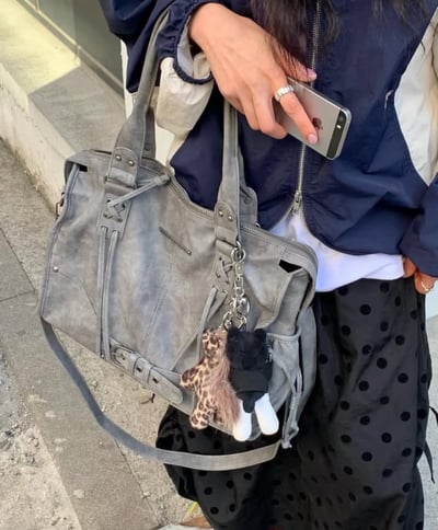 FancyClub ღ 闆娘勸敗款水洗機車騎士包 4colors2