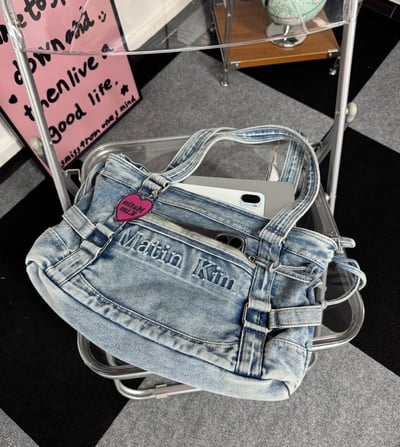 Matin Kim 丹寧牛仔方包4