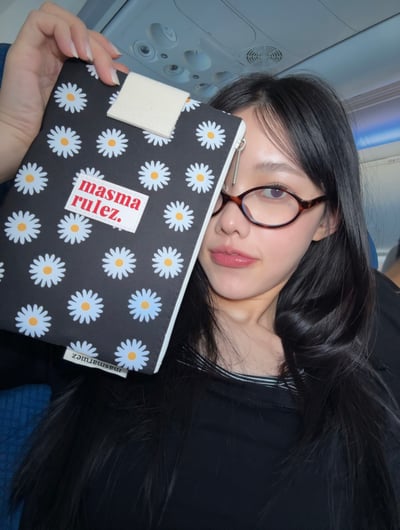 Masmarulezღ  (大) 防水材質花系列化妝包8