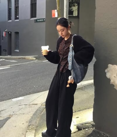 韓國小眾品牌 LETERIE⁂點點麂皮雙面包包 3colors4