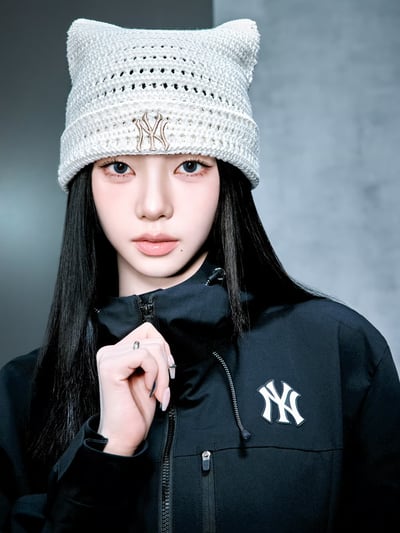 MLB x Karina 春夏款貓耳朵帽1