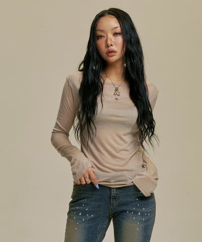 Gila Archivesღ Jennie同款透膚上衣9