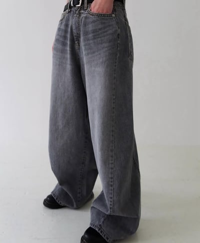 買就對了復古刷色設計款牛仔褲 2colors4