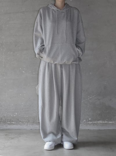 休閒拼接貼布落地棉褲 2colors11