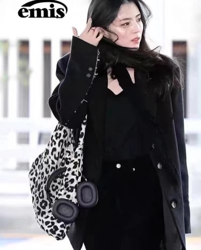 emis ✩ 經典豹紋帆布包7