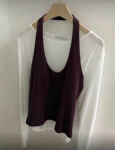 經典百搭掛脖背心 2colors1