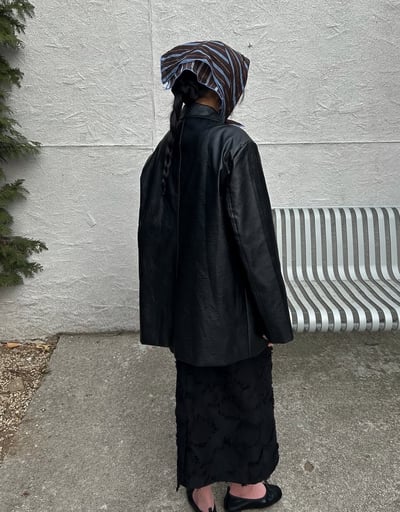 版型一級棒韓女排扣皮夾克外套 2colors6