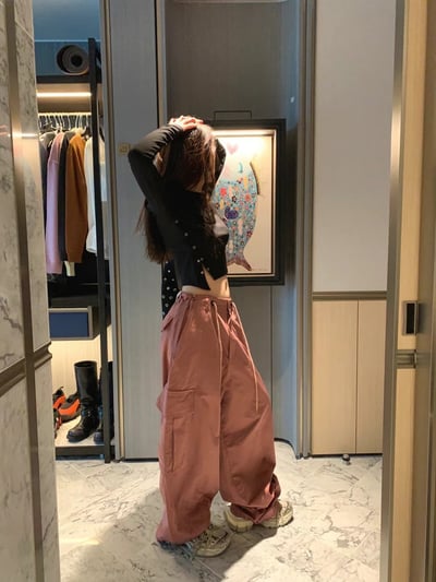 賣這價錢太便宜會被罵 超好看大口袋工裝褲 3colors2