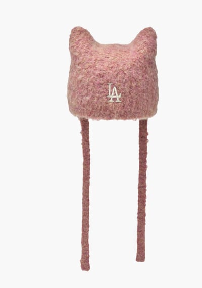 MLB x Karina 升級版貓耳朵針織毛帽6