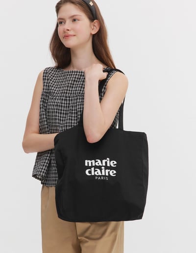 Marie Claire 經典LOGO棉布包 12colors11