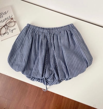 棉麻燈籠泡泡短褲 2colors1