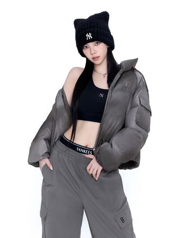 MLB x Karina 貓耳朵針織毛帽5