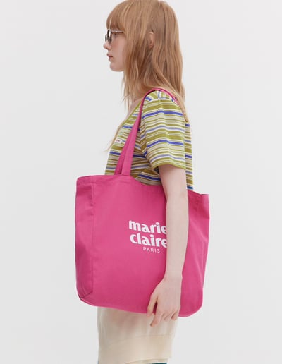 Marie Claire 經典LOGO棉布包 12colors15
