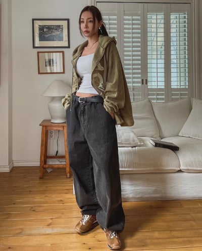 比例感滿分低腰落地寬褲 2colors4