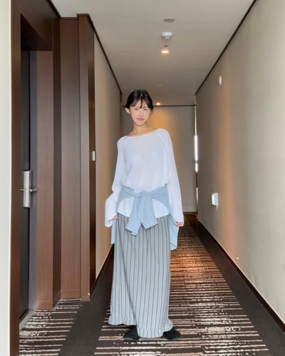 漫步布拉福冰絲針織衫 2colors6