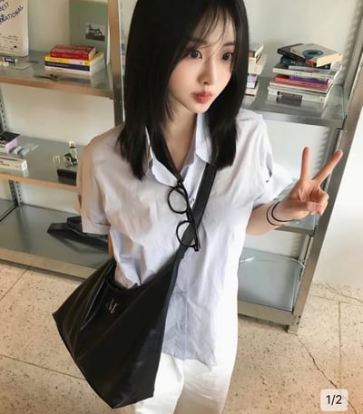 Mucent ღ 皮革肩背包 (男女通用)4