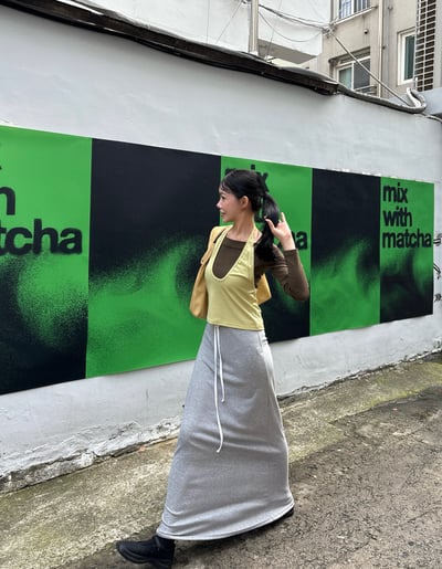 日系垂墜感一字落地長裙 2colors3