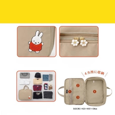 各國好物推薦---日雜Miffy旅行壓縮收納包5