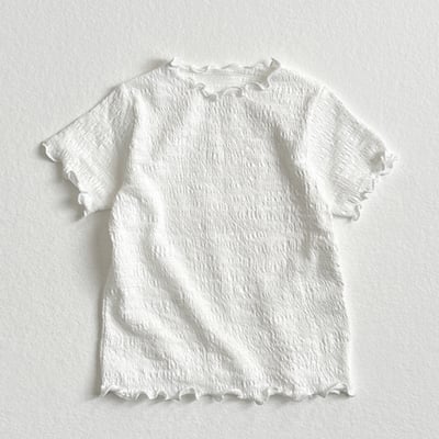 Vivid I-甜心木耳邊皺皺感百搭上衣2