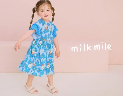 Milkmile-甜心藍花精靈洋裝｜夏日清新公主款2
