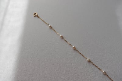 天然石間隔手鍊 14KGF3