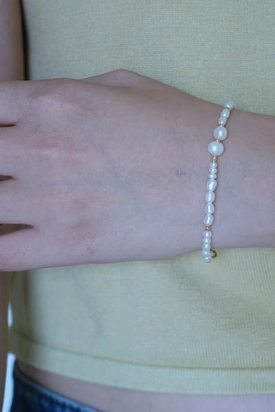 珍珠手鍊 14KGF7