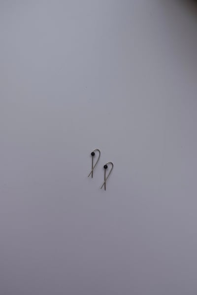 交叉簡約純銀耳環 S9254