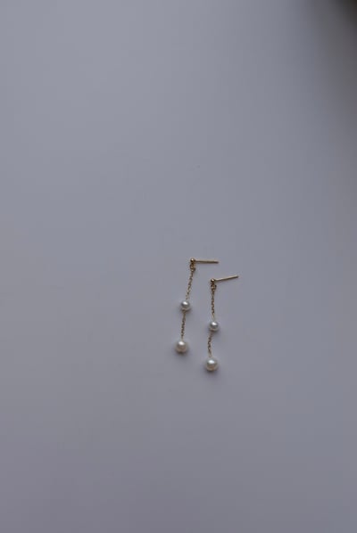 大小珍珠耳鏈 14KGF2