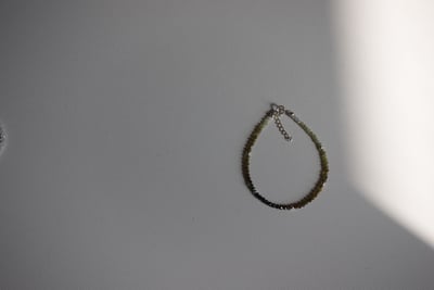 漸層碧璽銀珠手鍊 S9259