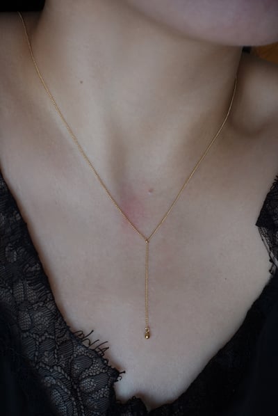 Classic 隨意調 Y字項鍊14KGF2