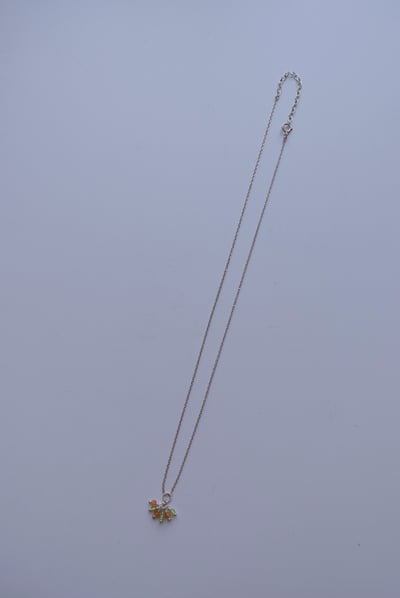 橄欖石太陽石垂墜項鍊 S9252