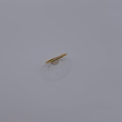 微鑲迷你十個鋯石戒指 14KGF1