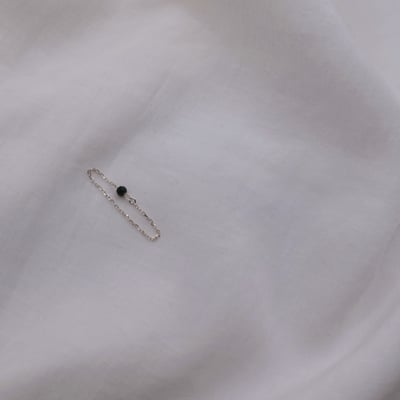 單顆綠砂石波光鏈戒 S9251