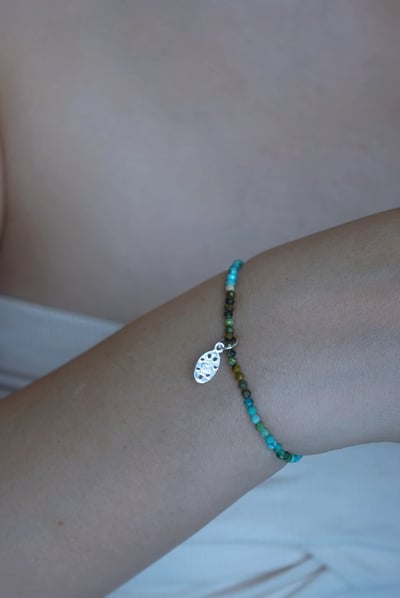 遠山 綠松石彈性手鍊 S9254