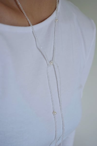 月光石珍珠長項鍊 S9257