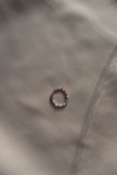 晚霞③ 坦桑石彈性珠戒2