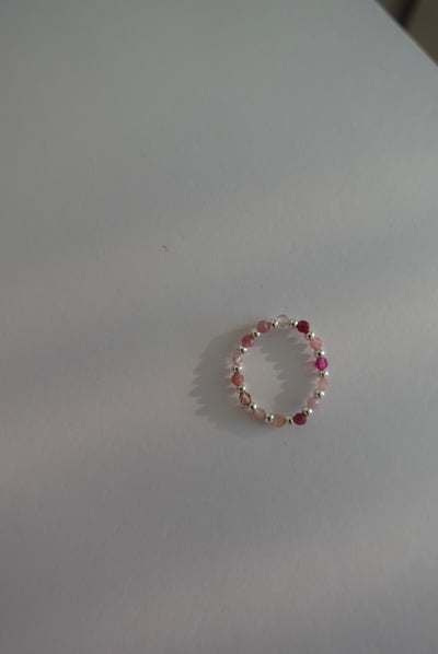 碧璽銀珠彈性珠戒 S9253