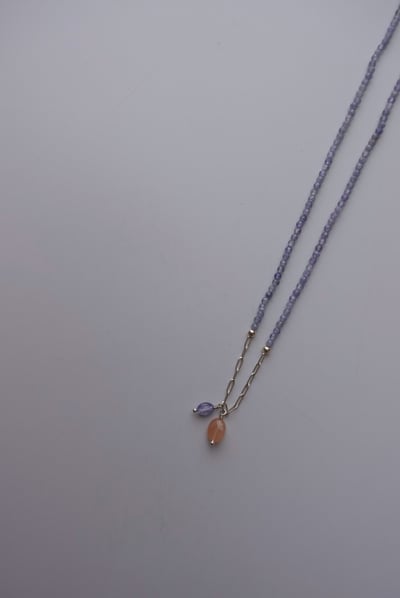 落日 坦桑石項鍊 S9255