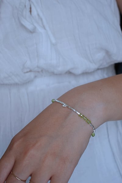 碎銀橄欖石手鍊 S9253