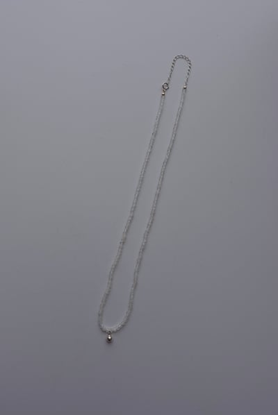 月光石小銀珠項鍊 S9252