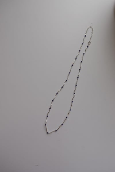 波浪間隔青金石項鍊 S9257