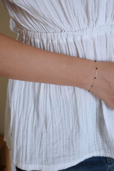 天然石間隔手鍊 14KGF5