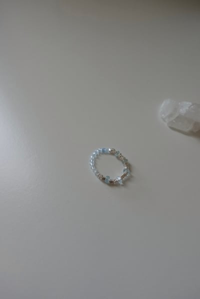 疊浪 彈性戒指 ①4