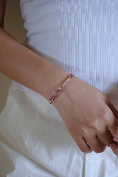 碎銀粉碧璽手鏈 S9254