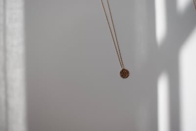 垂面圓片項鍊 14KGF2