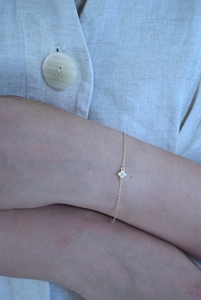 四葉小花手鍊 14KGF4