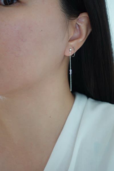 糖果造型坦桑石耳環 S9254