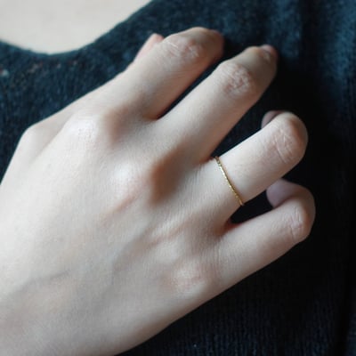 基本款線戒指 14KGF4